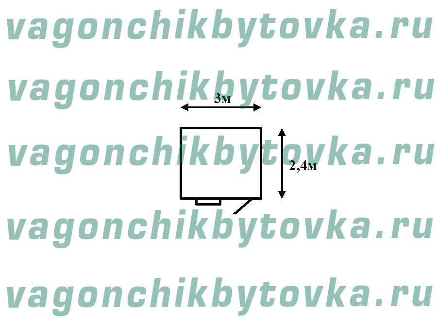 Вагончик 3м для сторожа на производстве