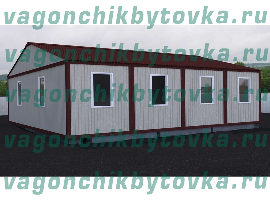 Модульный конференц-зал, из 4-х шт вагончиков 10м